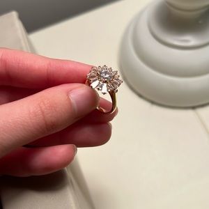 Swarovski rose gold ring size 5